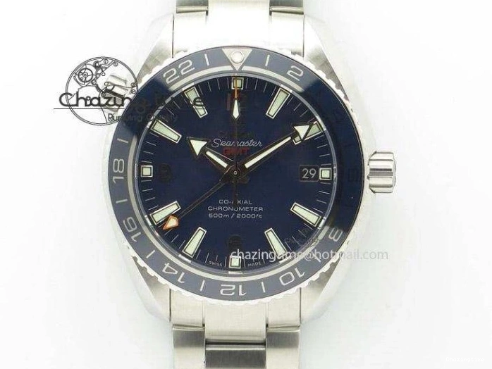 0309 Trendy 2016 Planet Ocean 43.5mm SS V6F Best Edition Black Dial On SS Bracelet A 8210